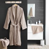 Douceur d intérieur Svjetlo smeđi pamučan kućni ogrtač M Tendresse – | shoptok.hr