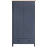 vidaXL Dvokrilni ormar Hill sivi 89 x 50 x 170 cm od masivne borovine | shoptok.hr