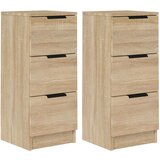  Komode 2 kosa sonoma hrast 30x30x70 cm konstruiran les, (20654010) | Shoptok.si