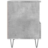  Noćni ormarići 2 kom boja betona 40x35x50 cm konstruirano drvo | shoptok.hr