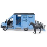 Bruder Transporter za životinje s konjem MB Sprinter 2674, Plavi | Eponuda.ba