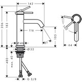 Hansgrohe 73312670 tecturis s coolstart ecosmart+ 110 armatura za umivalnik | Shoptok.si
