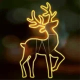 Dekorativna razsvetljava, LED neonska figura, jelen - NEON 4