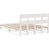 vidaXL Okvir kreveta bez madraca bijeli 120 x 190 cm masivna borovina | shoptok.hr