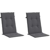  Vrtni jastuci za stolice 2 kom antracit 120x50x2 cm od tkanine | Eponuda.com