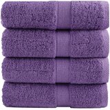 vidaXL Premium ručnici za goste SOLUND 4 kom. ljubičasti 30x50 cm 600 g/m² - Ljubičasta 30 x 50 cm 4 | shoptok.hr
