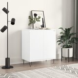 vidaXL Komoda bela 60x35x70 cm inženirski les Cene