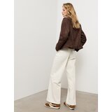 Sinsay Jeans širokih nogavica srednjeg struka s pojasom | shoptok.hr