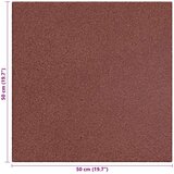  Ploče za zaštitu od padova 12 pcs Crvena 50 x 50 cm Guma | shoptok.hr