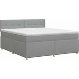  Boxspring krevet s madracem Svjetlosiva 180 x 200 cm Tkanina | shoptok.hr