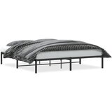 Maison Chic Kovinski Posteljni Okvir - Dvoposteljna postelja črn 180x200 cm, (22081470) u
