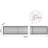  Gabion s žicom debljine 3,5 mm i mrežom 5x2,5 cm 1100x30x50 cm | shoptok.hr