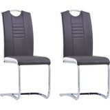 Maison Chic Nihajni Jedilni stoli - Vzorci stoli 2 kosa sivo umetno usnje A1555, (22030999) | Shoptok.si