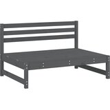 Maison Chic Vrtni sredinski kavč - Zunanji kavč siv 120x80 cm trdna borovina, (22041053) | Shoptok.si