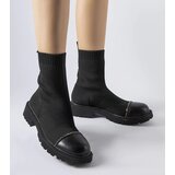 Gemre Black sock boots with rhinestones Vail | shoptok.hr