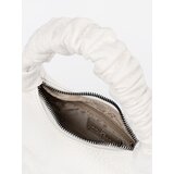 Shelvt Small white handbag with crinkle handle | shoptok.hr