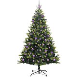 vidaXL Umjetno zložljivo božično drevo 300 LED Zelena 180 cm PVC in PE | Shoptok.si