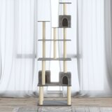  Penjalica za mačke sa stupovima za grebanje svjetlosiva 188 cm | shoptok.hr