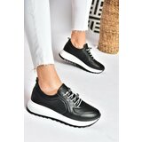 Fox Shoes P540009203 Black Genuine Leather Sports Shoes Sneakers Cene