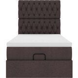 vidaXL otomanski okvir kreveta s madraca tamnosmeđi 100x200cm tkanine | shoptok.hr
