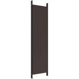Sobna pregrada s 5 panela smeđa 250 x 200 cm od tkanine | shoptok.hr