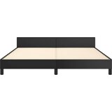  Posteljni okvir z vzglavjem črn 180x200 cm umetno usnje, (20788583) | Shoptok.si