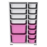 Hanah home višenamenske police rine 2D4K8U white pink | ePonuda.com