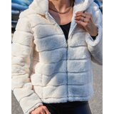 Resti Cream imitation fur jacket for women | Shoptok.si