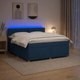  Boxspring krevet s madracem Plava 160 x 200 cm Tkanina | shoptok.hr