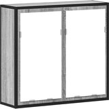 vidaXL Kupaonski ormarić s ogledalom sivi Sonoma 65x20x60 cm | shoptok.hr