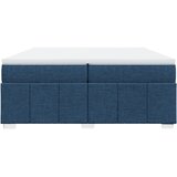  Krevet s oprugama i madracem plavi 200 x 200 cm od tkanine | shoptok.hr