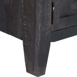  omarica iz trdnega mangovega lesa 118x30x40 cm črna | Shoptok.si