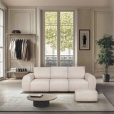 Rodier Kremno bela sedežna garnitura iz tkanine bouclé 287 cm Mirel – | Shoptok.si