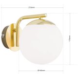 Orion zidna lampa madis 1xE14/40W/230V zlatna | Eponuda.com
