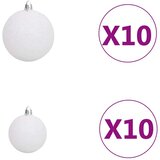  Umjetne božićne jelke S LED lampica Crna 180 cm PVC | shoptok.hr