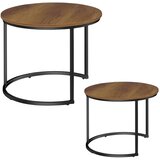  Set stolića za dnevni boravak 2u1 Natural Wood - 70x50cm & 45x44cm | Shoptok.si