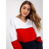 RUE PARIS Sweatshirt-RV-BL-8328.86P-white-navy blue | Shoptok.si