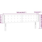  Uzglavlje s ušima plavo 163x16x78/88 cm od tkanine | shoptok.hr