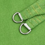  311272 Sunshade Sail 160 g/m² Light Green 2x2 m HDPE | shoptok.hr