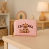 Novčanik s preslatkim motivom kapibare 12.5 x 8.5cm - rozi | Shoptok.si