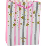  Paper Gift Bag Blue Pink Glitter 23 x 18 x 10.5 cm | shoptok.hr