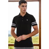 Dewberry T8585 MEN'S T-SHIRT-BLACK-WHITE-2 Cene