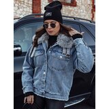DStreet Kurtka damska FURDENIM jeansowa z futerkiem jasnoniebieska | ePonuda.com