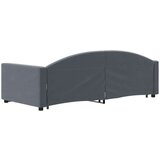 vidaXL Izvlečna dnevna postelja temno siva 90x200 cm žamet | Shoptok.si