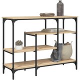 Konzolni stol s policama boja hrasta sonome 100x35x75 cm | Eponuda.com