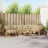  Set vanjskih sofa 9 kom. Bijela i bež | shoptok.hr