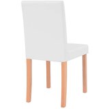  7-dijelni blagovaonski set od umjetne kože boja hrasta/krem | shoptok.hr