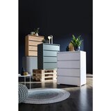 CARRYHOME komoda, antracit, barve hrasta | Shoptok.si