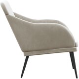  Klupa svjetlosiva 110 x 76 x 80 cm baršunasta | shoptok.hr