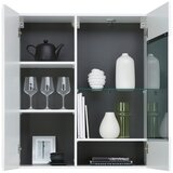 Hom`in Viseča Vitrina Avanti, Antracit, Bela | Shoptok.si
